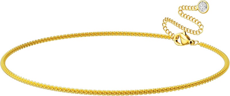 Moodear Valentines Day Gifts for Her Waist Chain for Women - Waterproof 14K Gold Plated/Silver Layered Belly Beads Chains with Drop Cubic Zirconia Body Chain Jewelry Sexy Bikini Belt for Summer Beach - Image 1